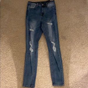 medium wash jeans